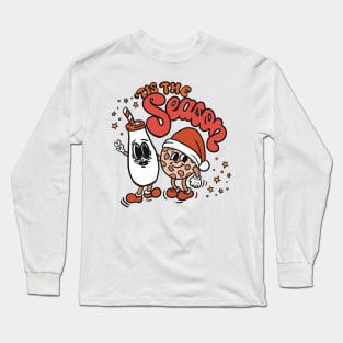 Tis' the season, milk and cookies - Christmas Long Sleeve T-Shirt